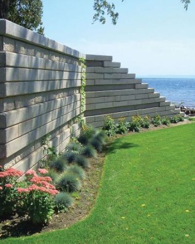 Commercial Services - Retaining Wall + Landscaping